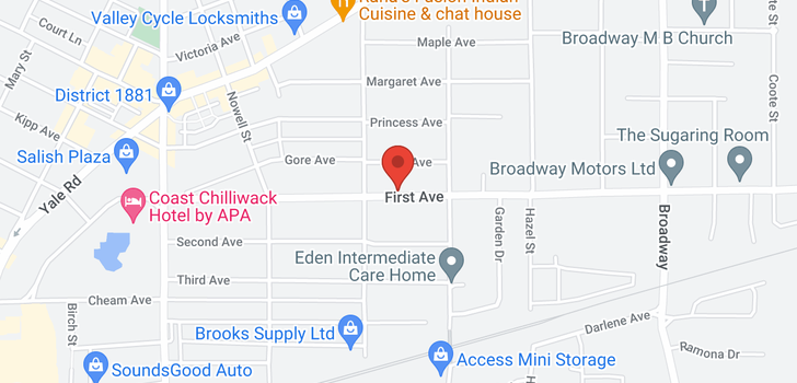 map of 46239 FIRST AVENUE